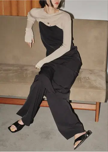 TODAYFUL 블랙 와이드 팬츠