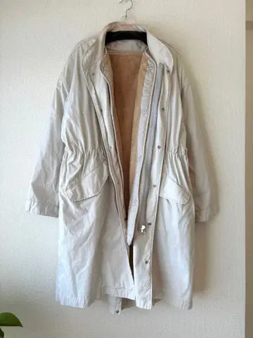 slobe IENA 3way 모즈 코트 38 *밑단 끈 결손