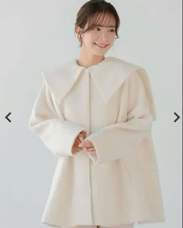 fitmore 빅 칼라 울 라이크 샤기 코트