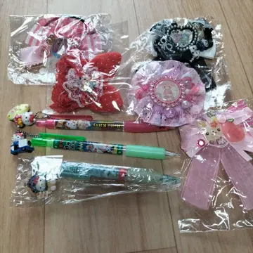 헬로키티 문구 헤어 액세서리