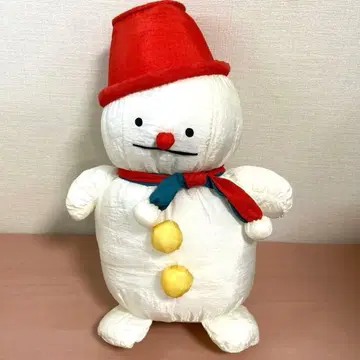 세키구치 플러피 벌룬 스노우 눈사람 봉제 인형 쇼와 레트로 당시 물품