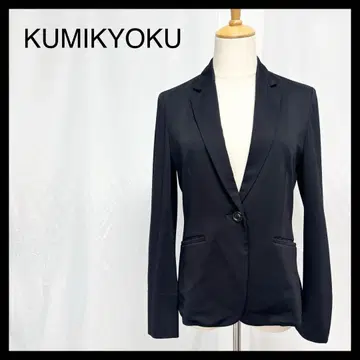 [ 새상품급 ] 쿠미쿄쿠 쿠미교쿠 테일러드 자켓 라이트 아우터 블랙 L
