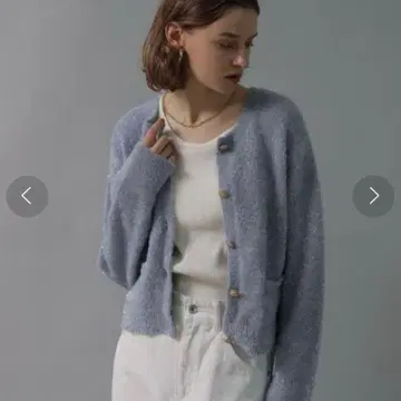 새상품급 CADUNE 카듀네 반짝반짝 니트 자켓 골드 버튼