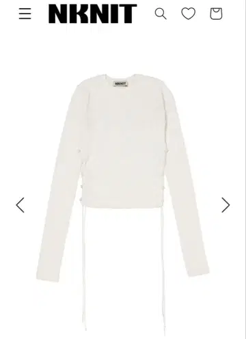 NKNIT rib side slit KNIT