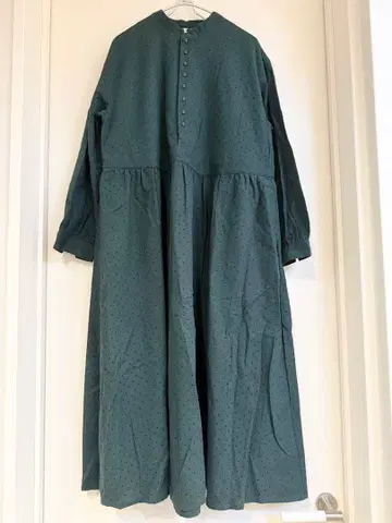 LILASIC NATULAN 원피스 빅 사이즈 도트 그린