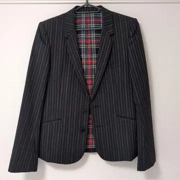 넘버나인 스트라이프 테일러드 자켓 & 팬츠 세트