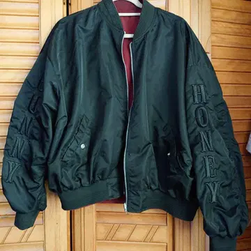 GYDA 로고 자수 디자인 빅 블루종 코트