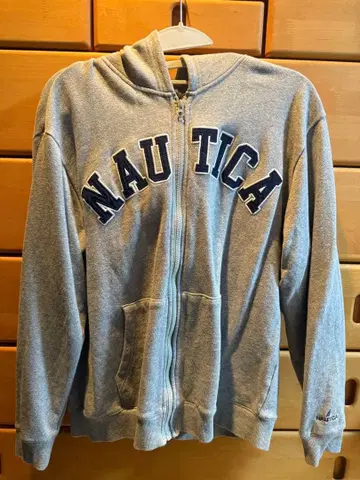 NAUTICA 그레이 집업 후드티 XL