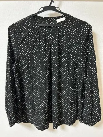 [ 새상품급 ] 볼지 도트 블라우스 36