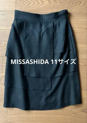 miss ashida 블랙 레이어드 스커트