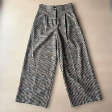 플라스테 와이드 팬츠 기모