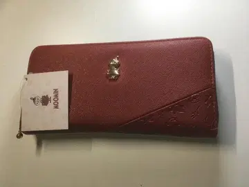 [ 미사용품 ] 무민 장지갑 레드 화이트