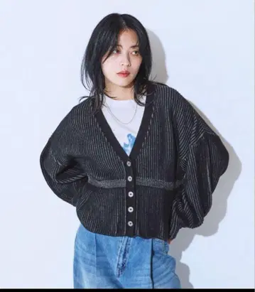 JEANASIS 7G 아제 페플럼 V 가디건 이번 시즌 신상 지나시스