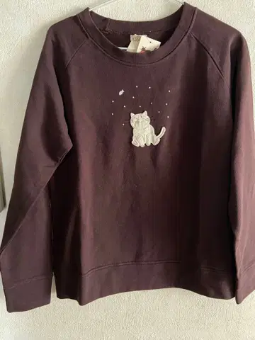 비행선 CARA 고양이 자수 트레이닝복