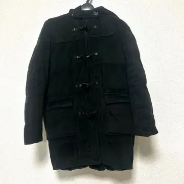 SLY 블랙 다운 더플 코트 후드 부착 사이즈 1