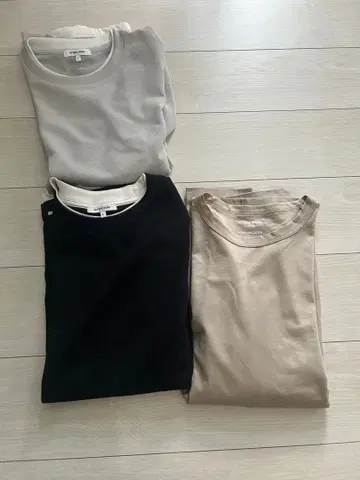 GLOBAL WORK 롱 T 3장 세트