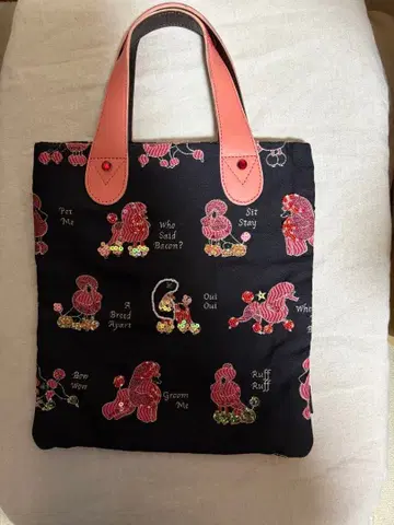 싱크비 토트백 푸들 패턴 새상품급