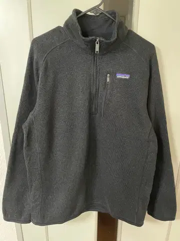 파타고니아 베터 스웨터 하프 지퍼 남성용 M 블랙