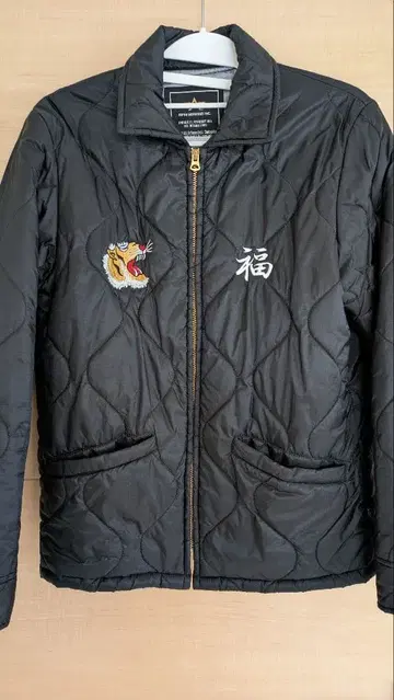 알파인더스트리 베트남 자켓 퀼팅 자켓 블랙