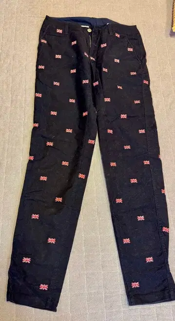 Jack bunny 골프 팬츠 유니언 잭 자수