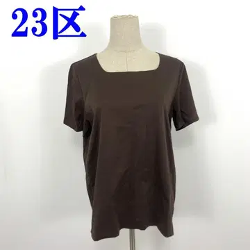 23구 반팔 티셔츠 브라운 면 100% 46 C3632