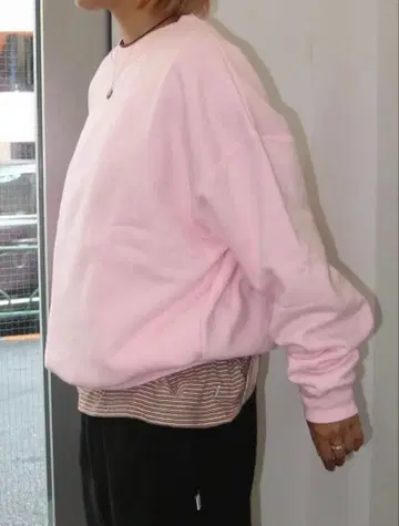 discus athletic crewneck sweat / NAVY