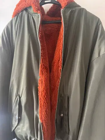 한국 스타일 ZARA MA-1 플라이트 자켓 올리브 그린