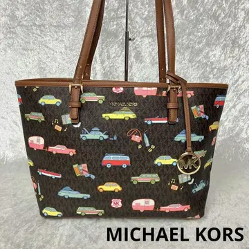 [새상품급] 마이클코어스 PVC 토트백 자동차 패턴 Car