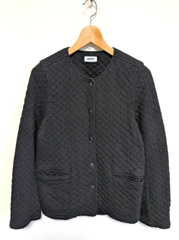 프랑스제 ARMEN 아멘 퀼팅 가디건 노카라 자켓