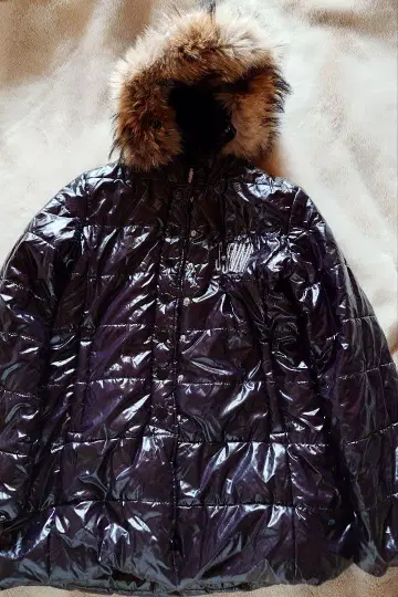 S.JENNI 블랙 다운 자켓 퍼 포함 160cm