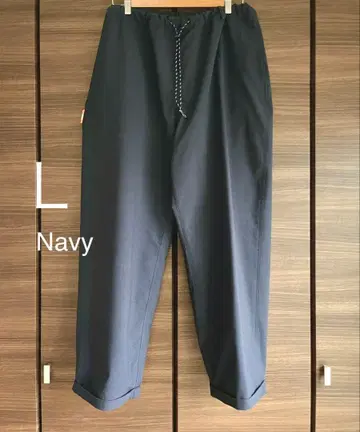 새상품급 L 네이비 props store 폴리에스테르 배기 팬츠