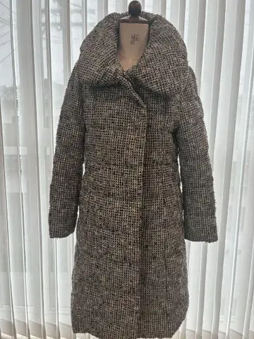 ANAYI(아나이) 트위드 다운 롱 코트