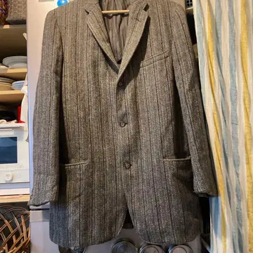 해리스 트위드 빈티지 60년대 테일러드 자켓
