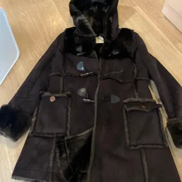 l'armoire de luxe 브라운 무스탕 코트