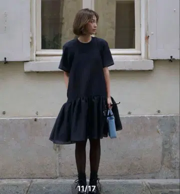 [새상품급] gypsohila 지프소필라 시어 원피스 블랙