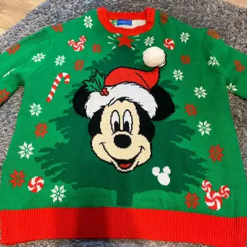 디즈니 미키 산타 크리스마스 스웨터