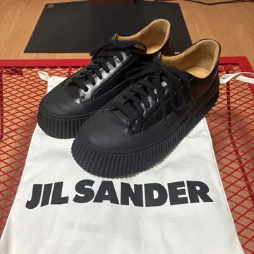 질 샌더 플랫폼 스니커즈 사이즈 41 가죽 모델