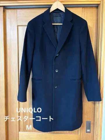 유니클로 울 캐시미어 체스터 코트 m