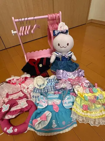 우사모모 인형, 의류, 행거 랙 세트