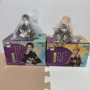 귀멸의 칼날 프리미엄 쵸코노세 피규어 탄지로 젠이츠 세트