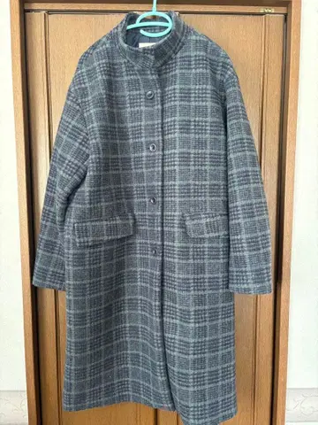 studio clip 체크 코트