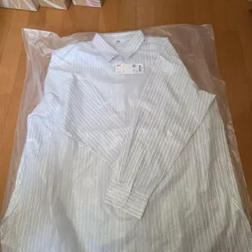 스트라이프 긴팔 셔츠 미사용