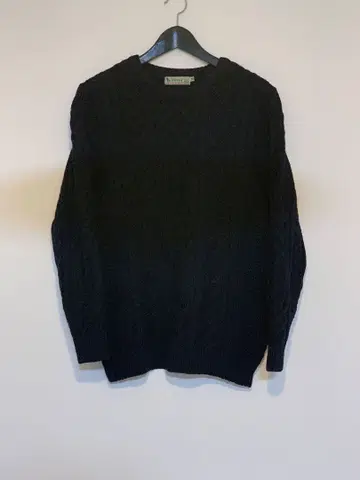 kilkeel 아란 니트 울 100% 영국제 네이비