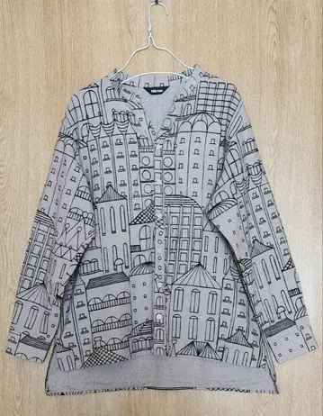 Ne-net 네넷 프린트 긴팔 셔츠