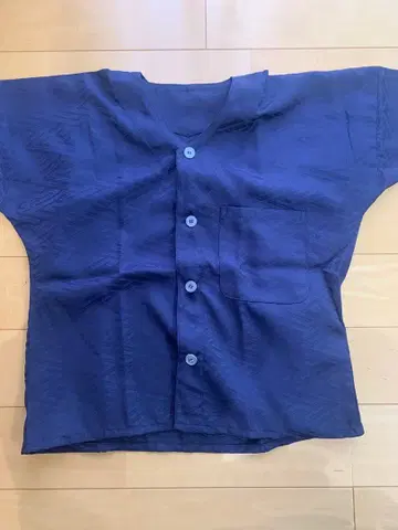 축제용 코이구치 셔츠 (린즈 패턴) 네이비 컬러 S 사이즈