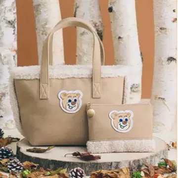 러브러리 바이 페이러 올드 테디 와펜 보아 백 파우치 세트