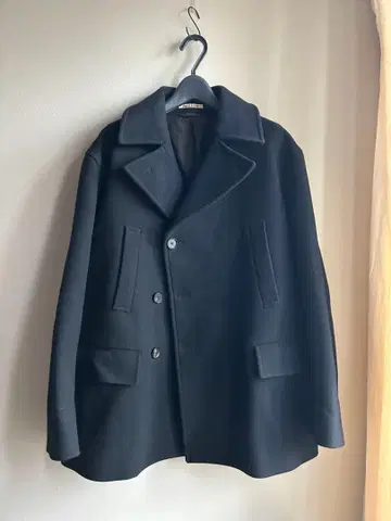 오라리/AURALEE 피 코트 슈퍼 파인 멜톤