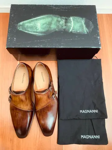 2시간 한정판 MAGNANNI 더블 몽크 스트랩 신발 38