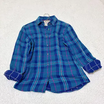 [ Afternoon Tea ] TARTANS 체크 셔츠(MR) 블루