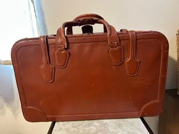 가죽 보스턴 백 브라운